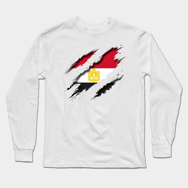 Egypt Shredding Long Sleeve T-Shirt by blackcheetah